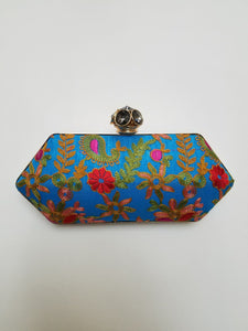 Embroidered flower Clutch